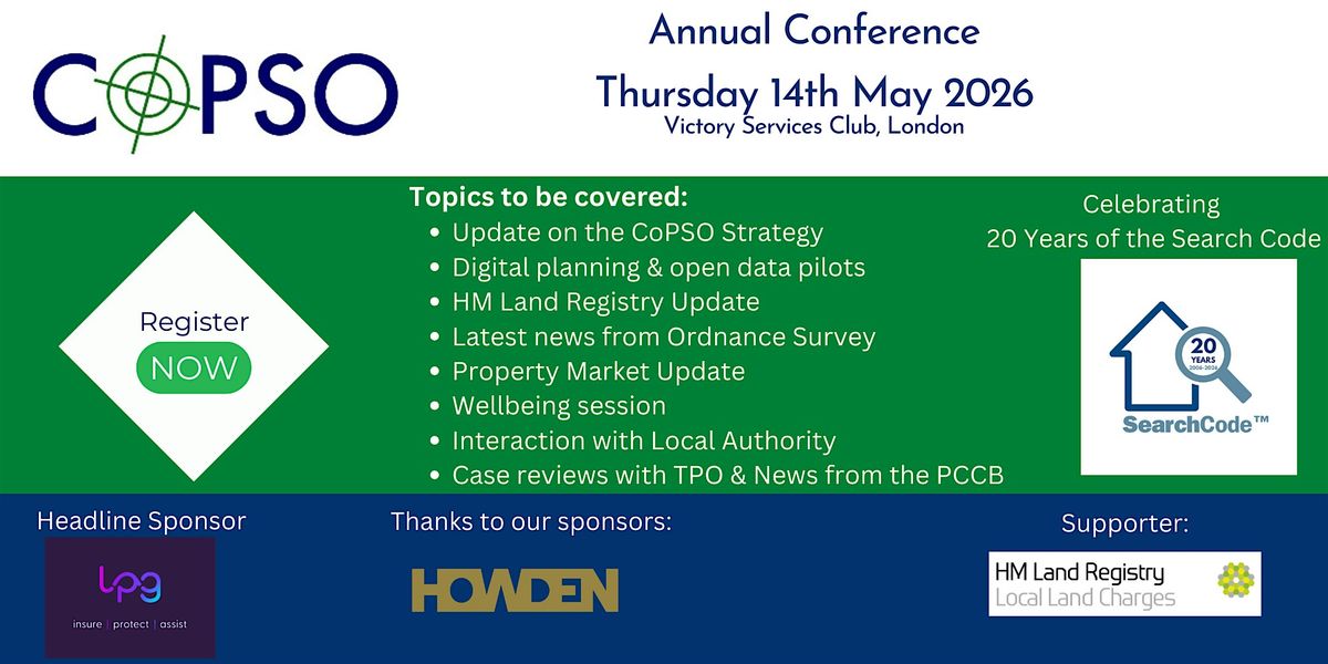CoPSO Conference & Dinner 2026
