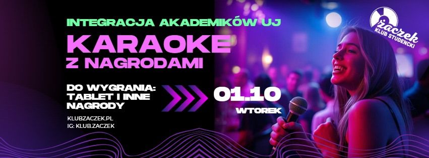 KARAOKE Z NAGRODAMI Integracja Akademik\u00f3w UJ