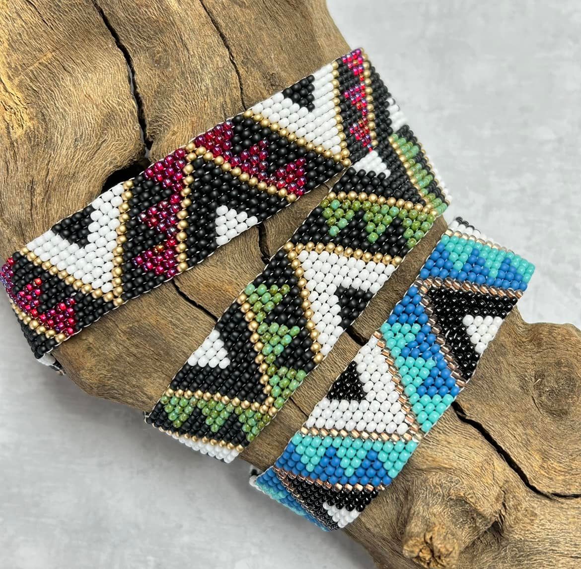 Patterned Peyote Stitch Bracelet
