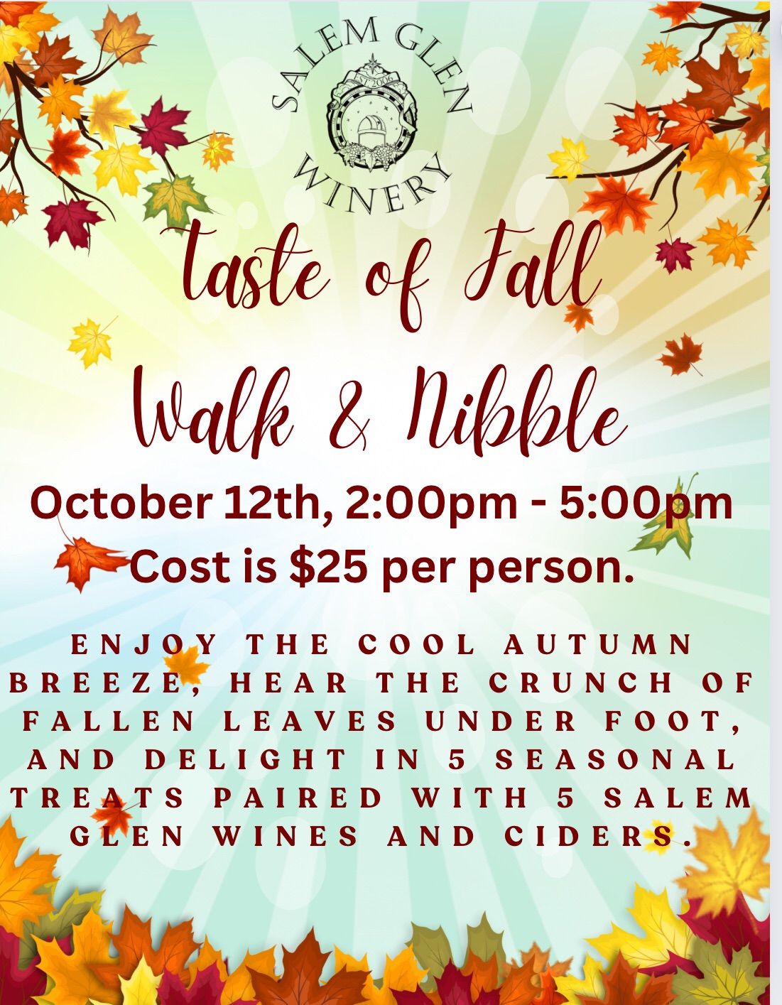 Taste of Fall Walk and Nibble