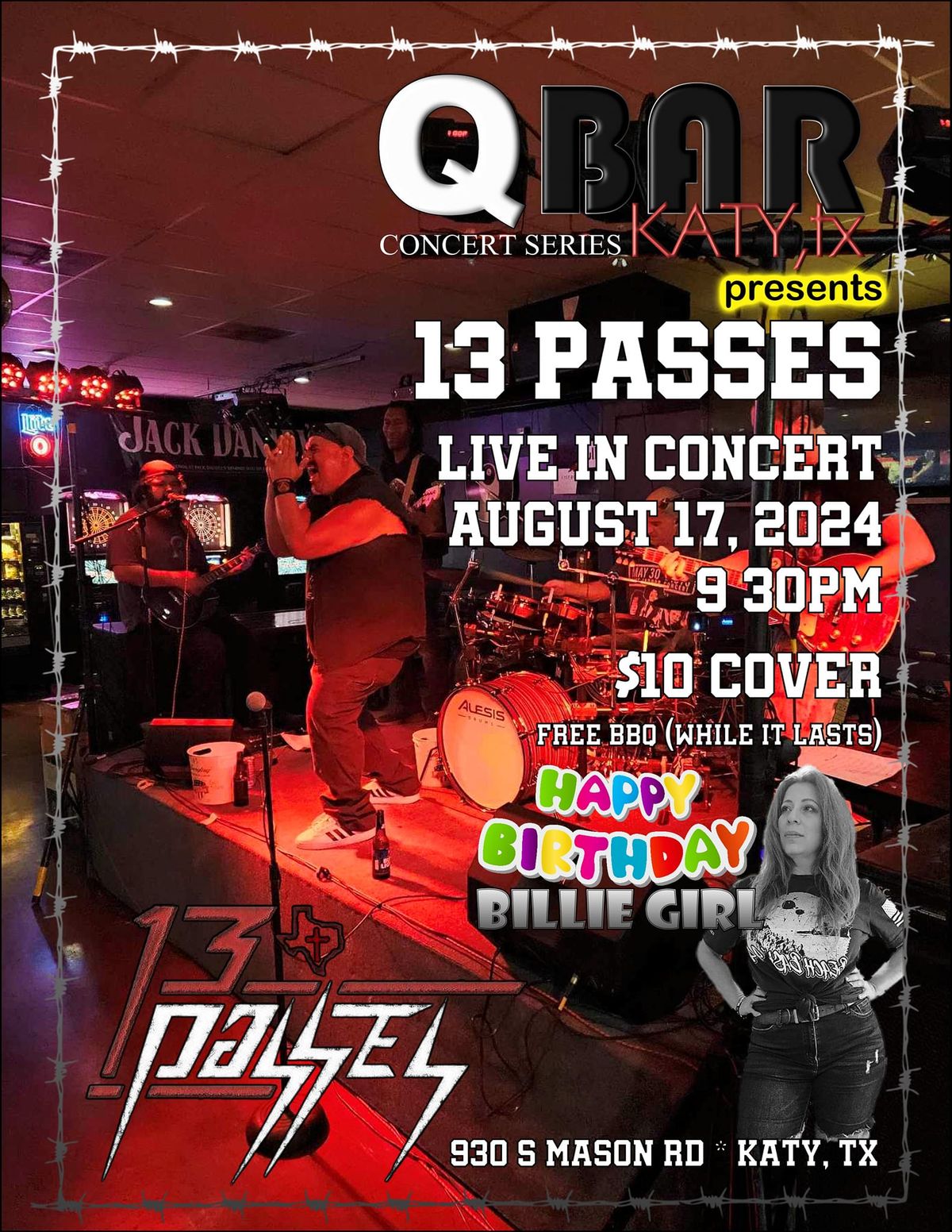 13 Passes LIVE IN CONCERT