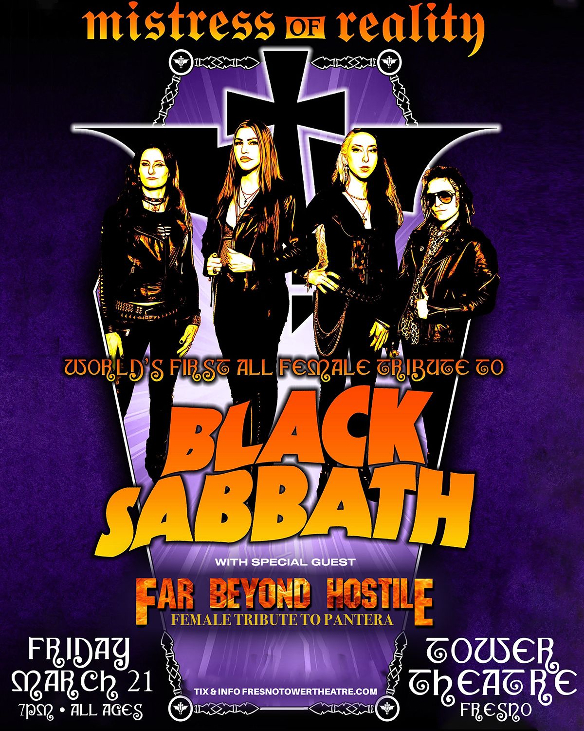 Female Tributes - Mistress of Reality(BLACK SABBATH) & Far Beyond Hostile(PANTERA) at Tower Theatre