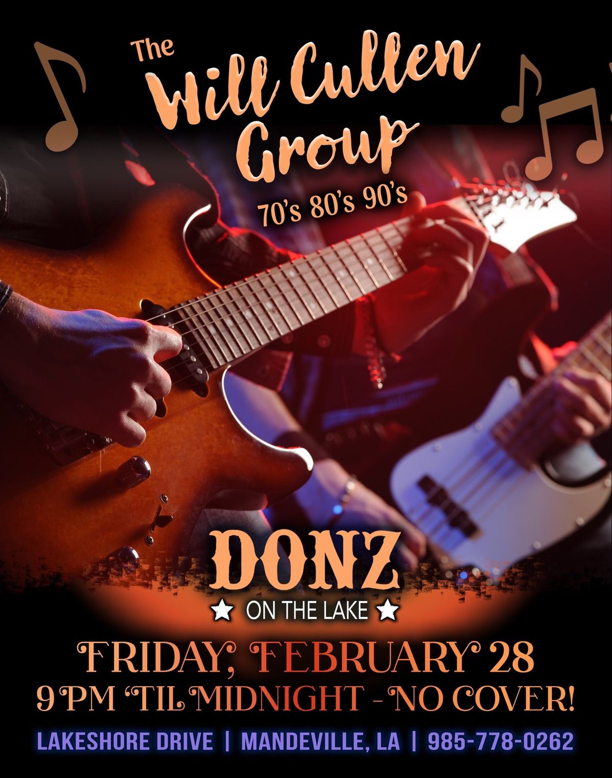 LIVE MUSIC @ DONZ: The Will Cullen Group 9pm-12am\ud83d\udc4f\ud83c\udffb\ud83c\udfb6\ud83c\udfb8