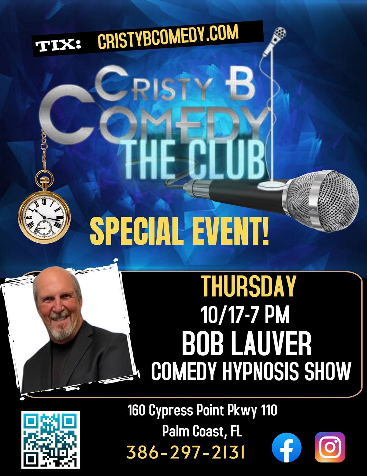 Comedy HYPNOSIS Show with Bob Lauver