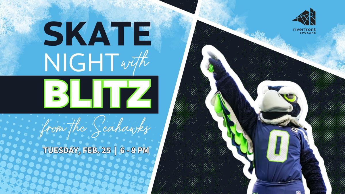 Skate Night with Blitz from the Seahawks