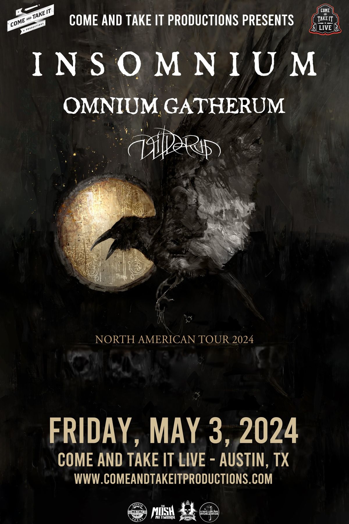 Insomnium, Omnium Gatherum, and Wilderun at Come and Take It Live!