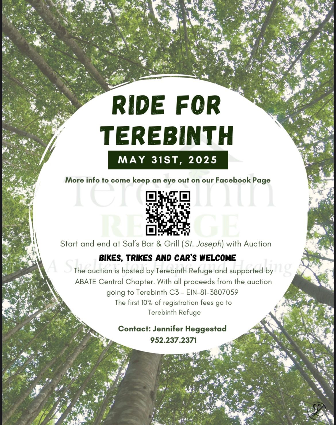 2nd Annual Ride for Terebinth 