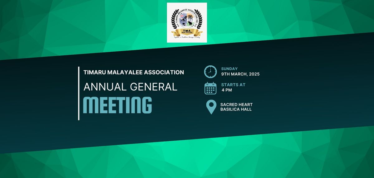 Timaru Malayalee Association - Annual General Meeting