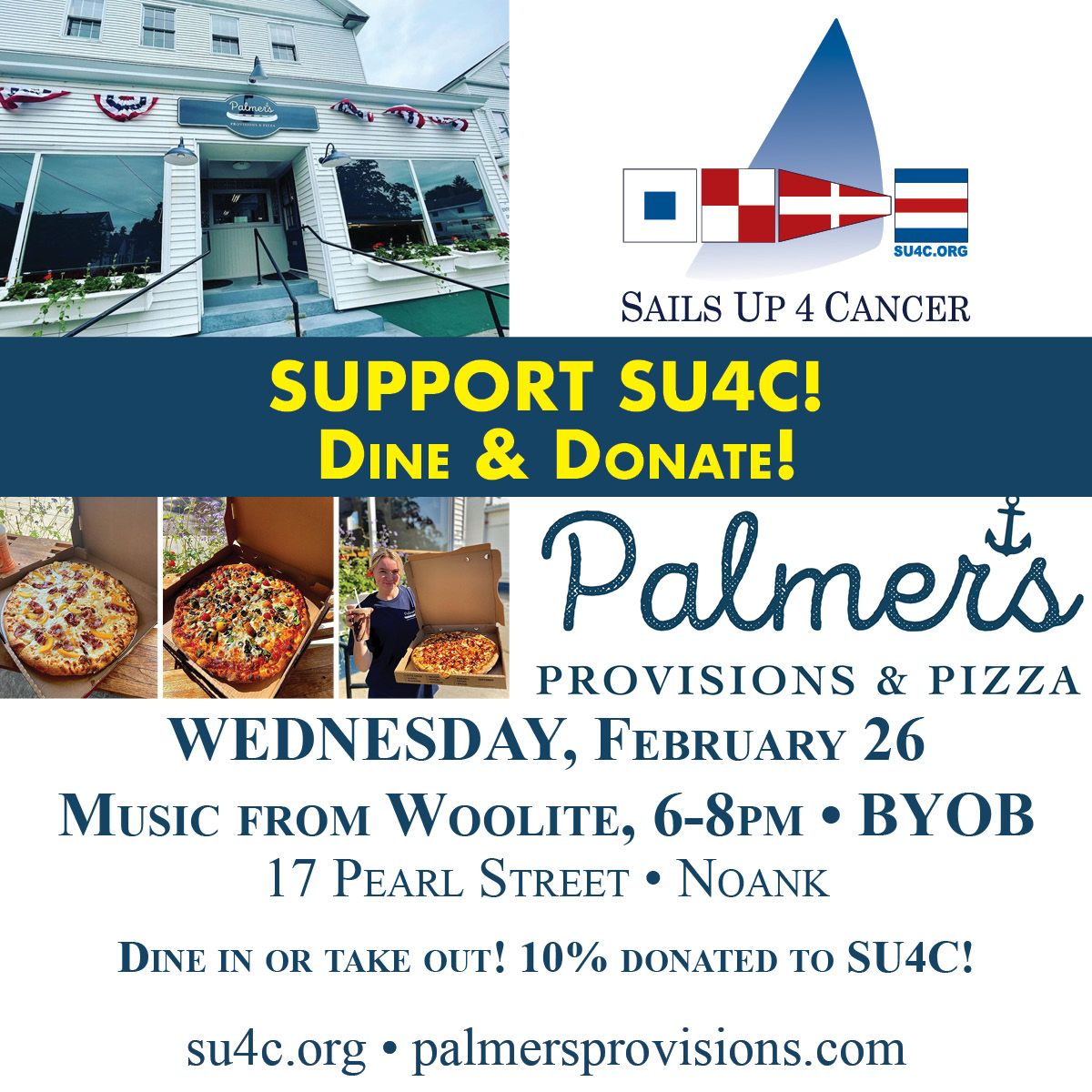 DIne & Donate at Palmer's Provisions & Pizza