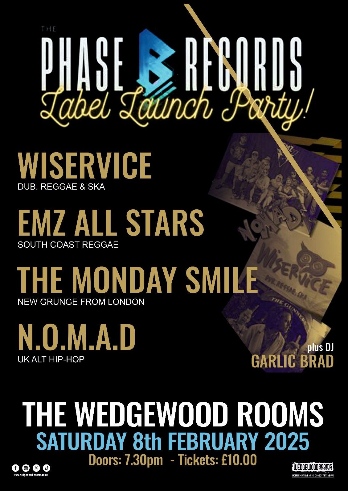 Phase B Records: Label Launch Party - Wedgewood Rooms, Portsmouth - 08.02.25