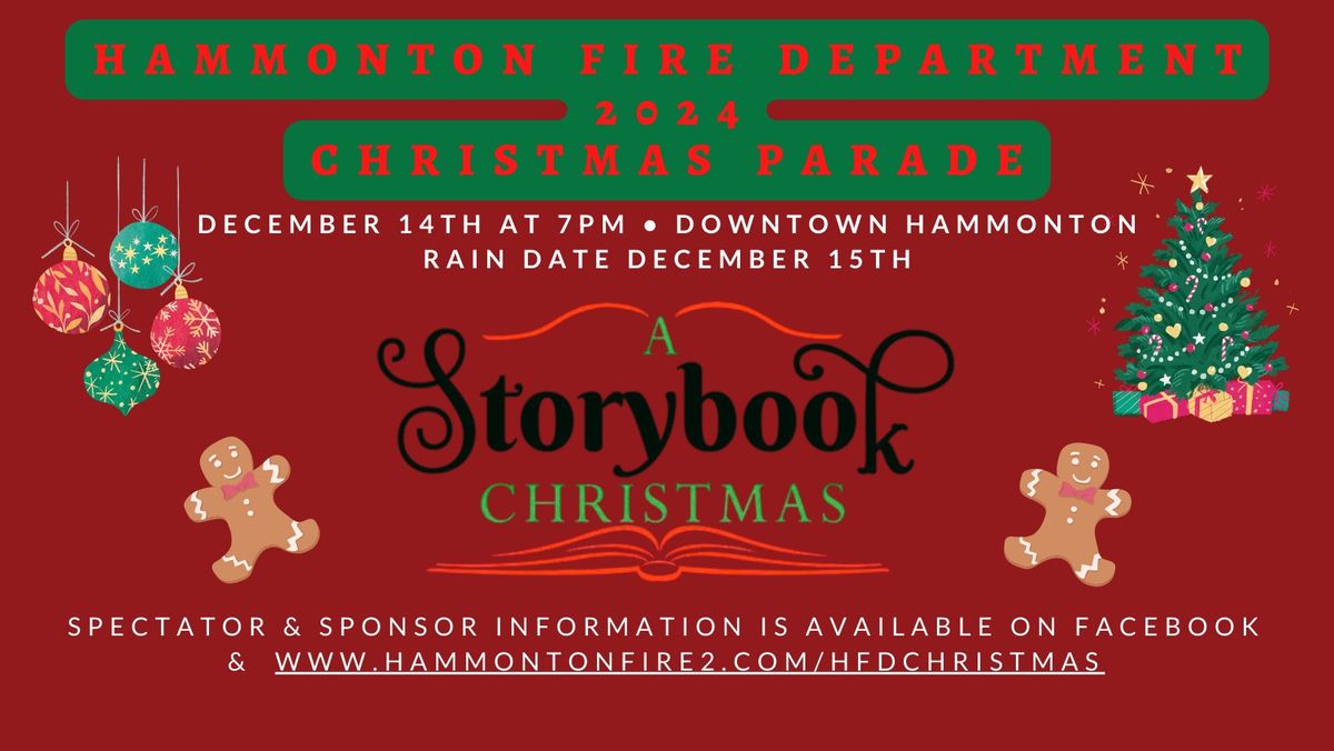 Hammonton Fire Department Christmas Parade - "A Storybook Christmas"