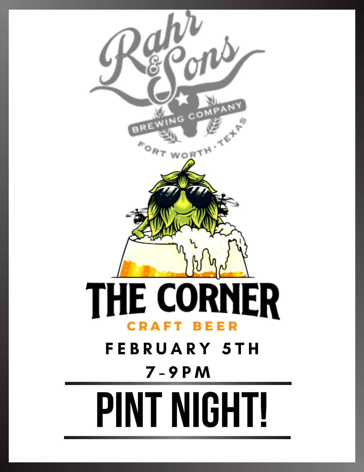 Rahr & Sons Pint Night!