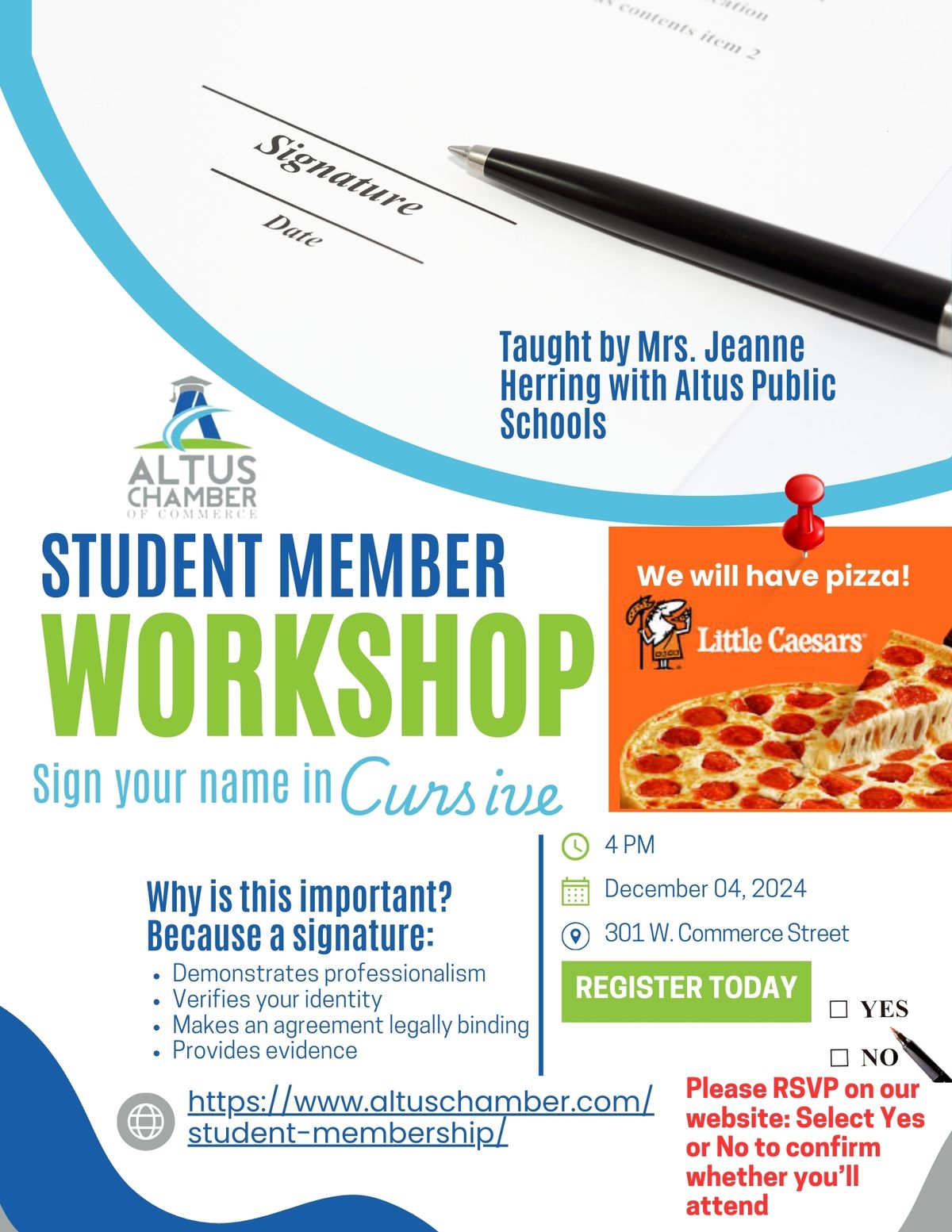 Altus Chamber Student Member Workshop