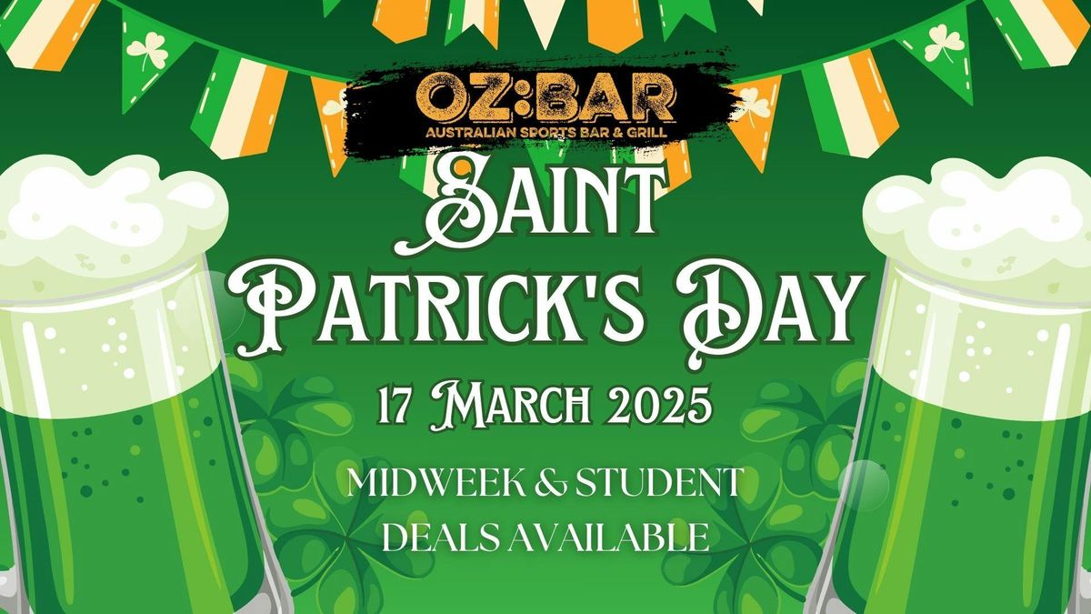 ST PATRICKS DAY | OZ:BAR | 17.03.25