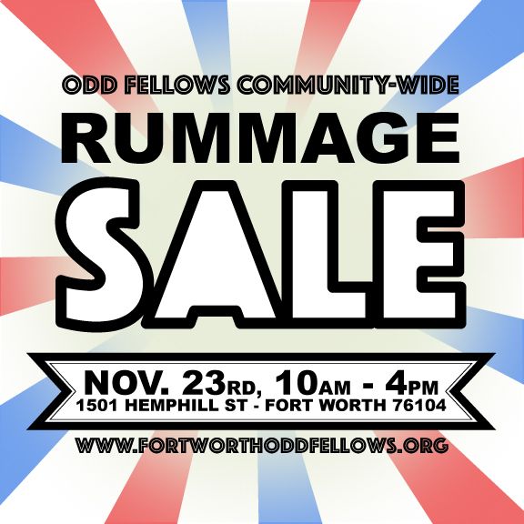 Fort Worth Odd Fellows Rummage Sale