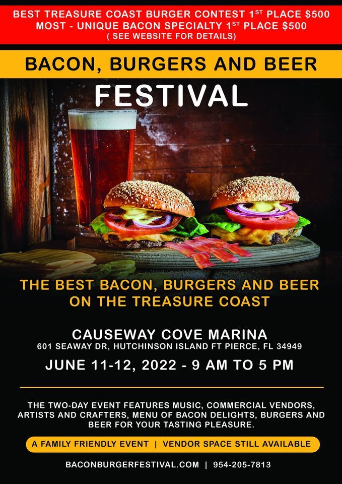 2022 Bacon, Burgers and Beer Festival, 601 Seaway Drive,Fort Pierce