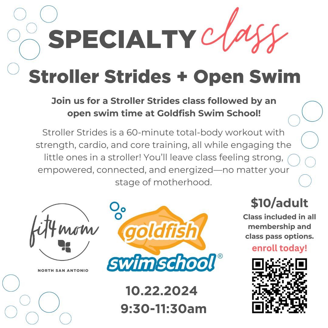 SPECIALTY STROLLER STRIDES CLASS + OPEN SWIM