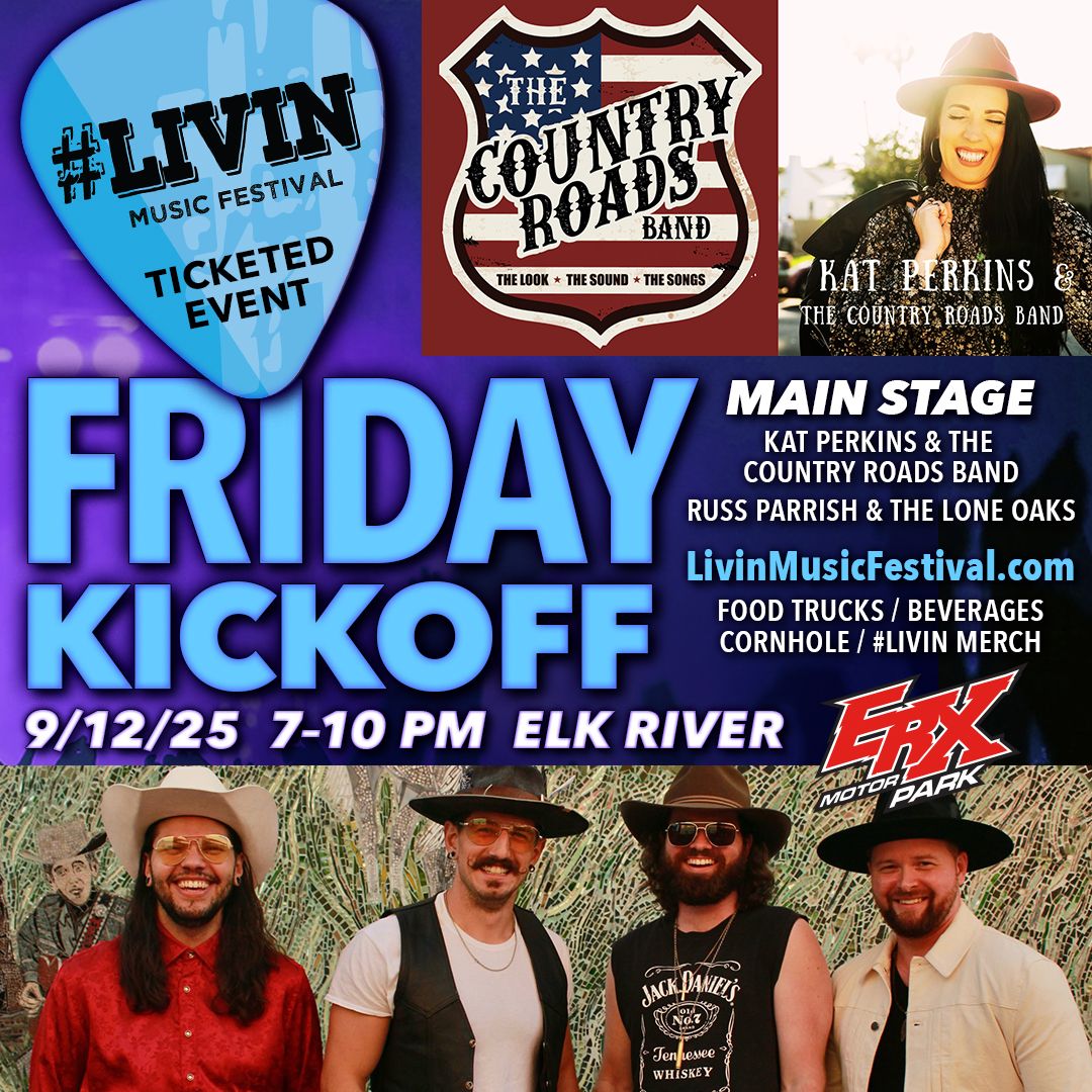 7th Annual LIVIN Music Festival - Friday Night w\/Kat Perkins Country Roads, Russ Parrish & Lone Oaks