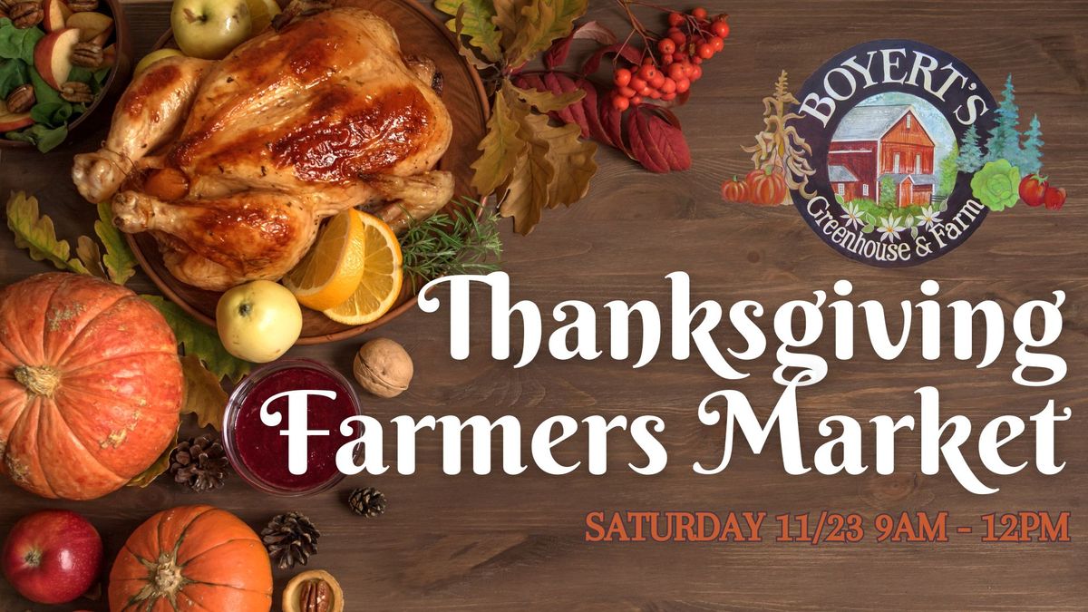 Thanksgiving Farmers Market