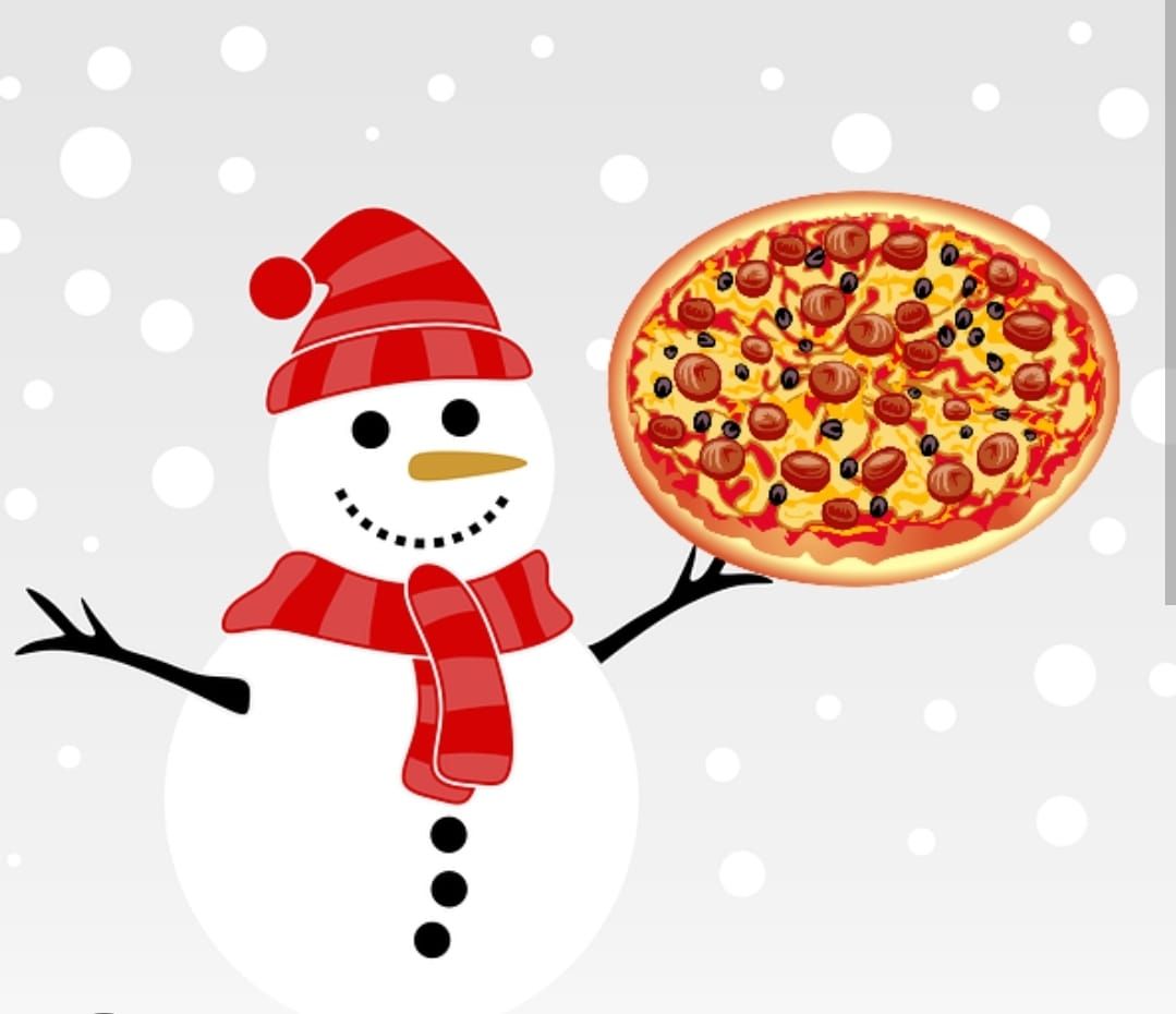 Pizza & Hot Chocolate before Santa\u2019s Arrival