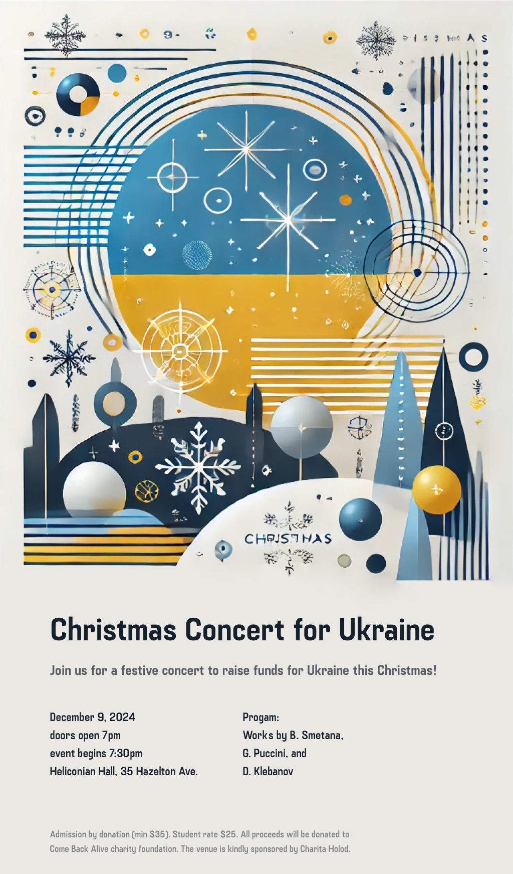 Christmas Concert for Ukraine