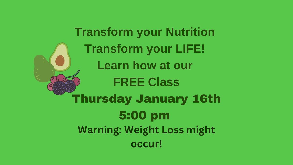 Transformative Nutrition FREE Class 