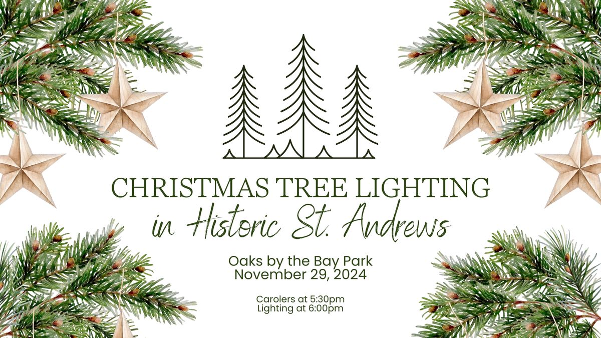 Christmas Tree Lighting in Historic St. Andrews