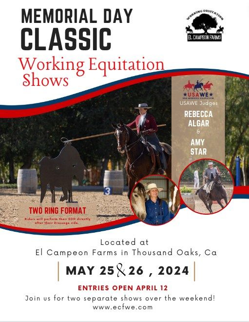 Memorial Day Classic Working Equitation Shows