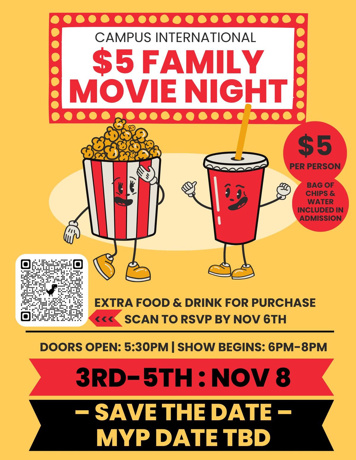 3rd - 5th Gr - $5 Family Movie Night