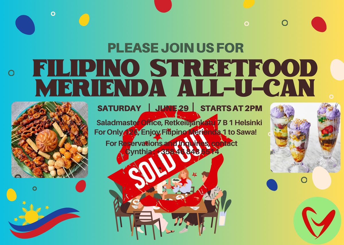 SOLD OUT Filipino Streetfood Merienda All-U-Can