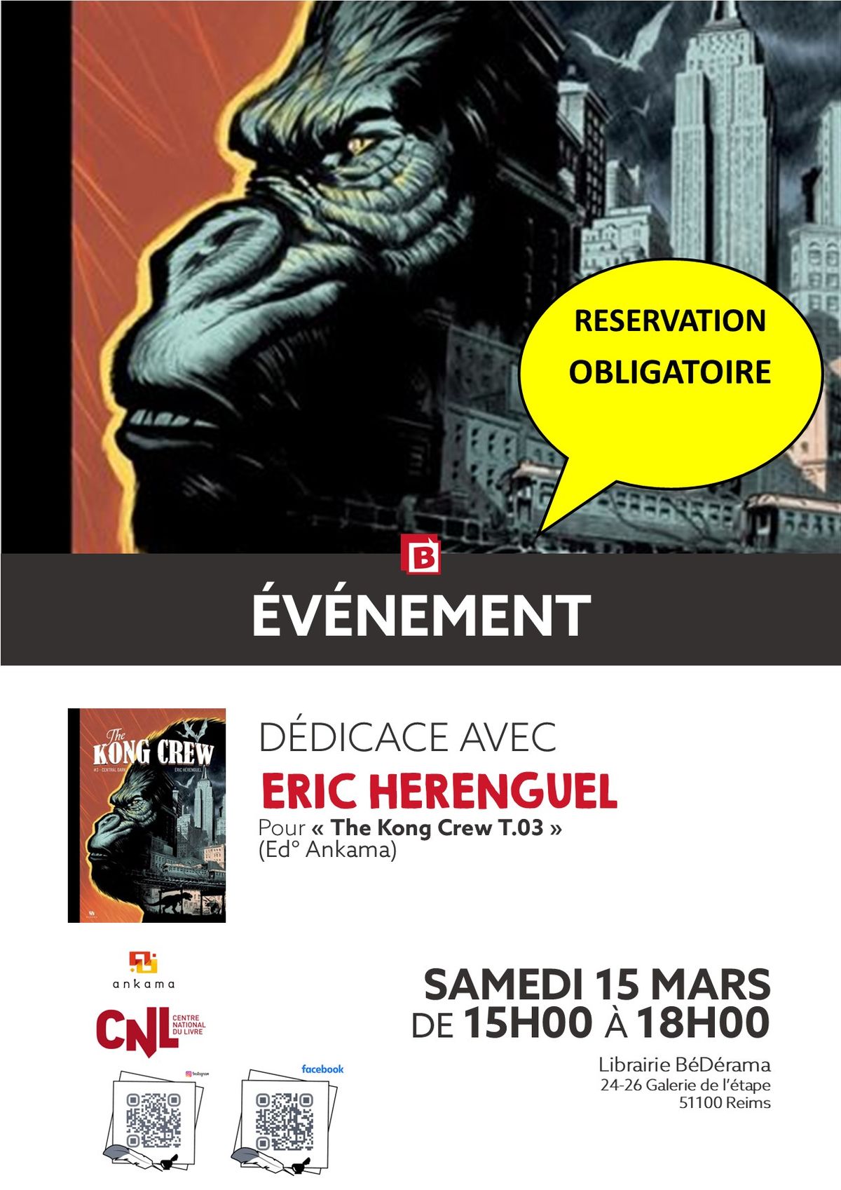 (COMPL\u00c8TE) Rencontre avec Eric H\u00e9renguel - "The Kong Crew T.03"