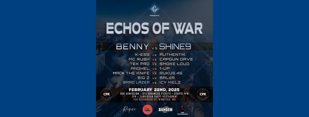 BGW Presents ECHOS of WAR - Battle Rap Event