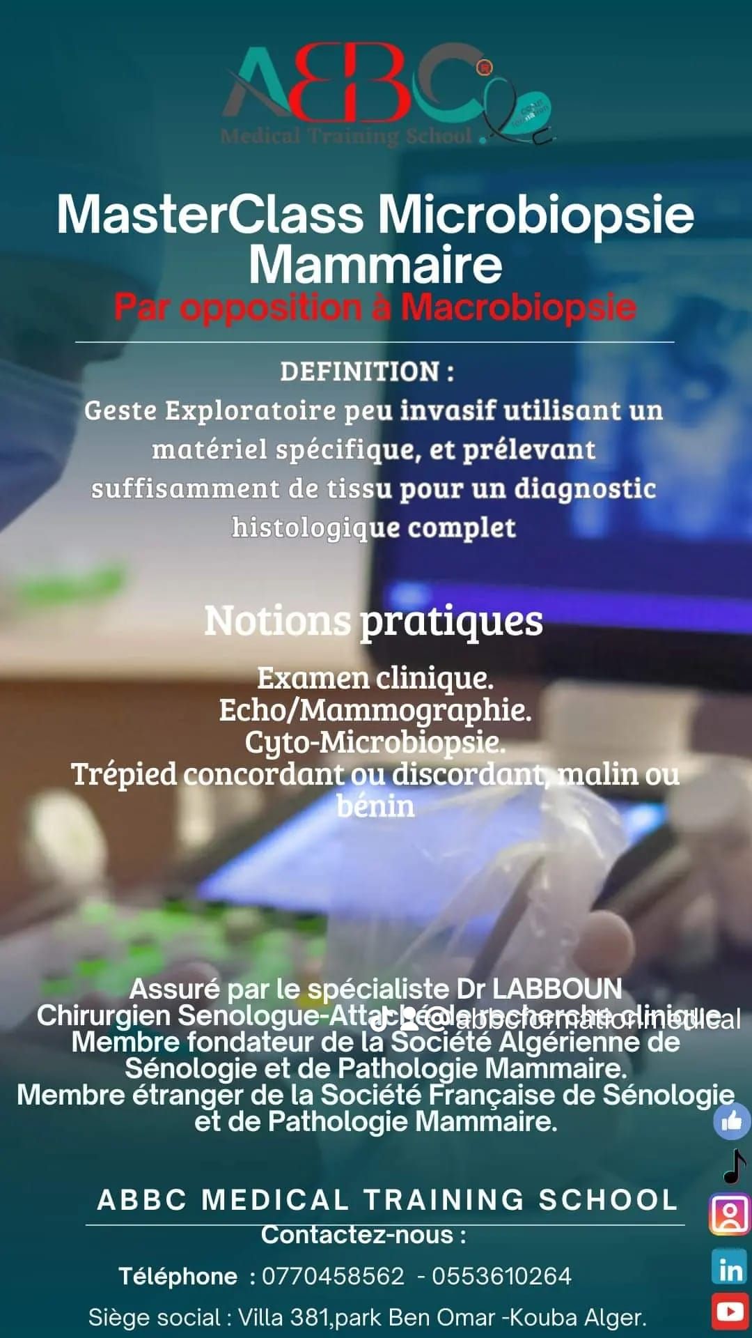 MasterClass  Microbiopsie mammaire  