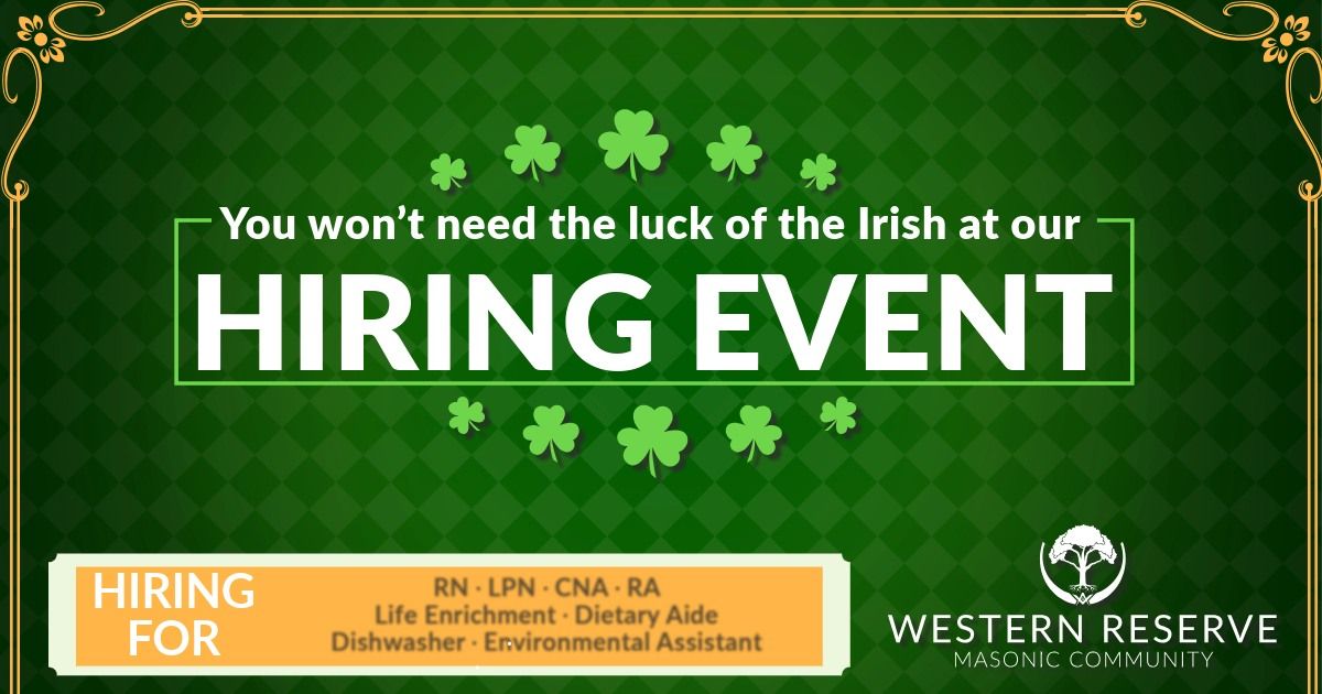 Luck of the Irish Hiring Event