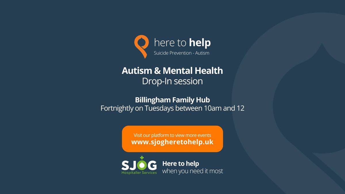 Autism & Mental Health Drop-In session - Billingham