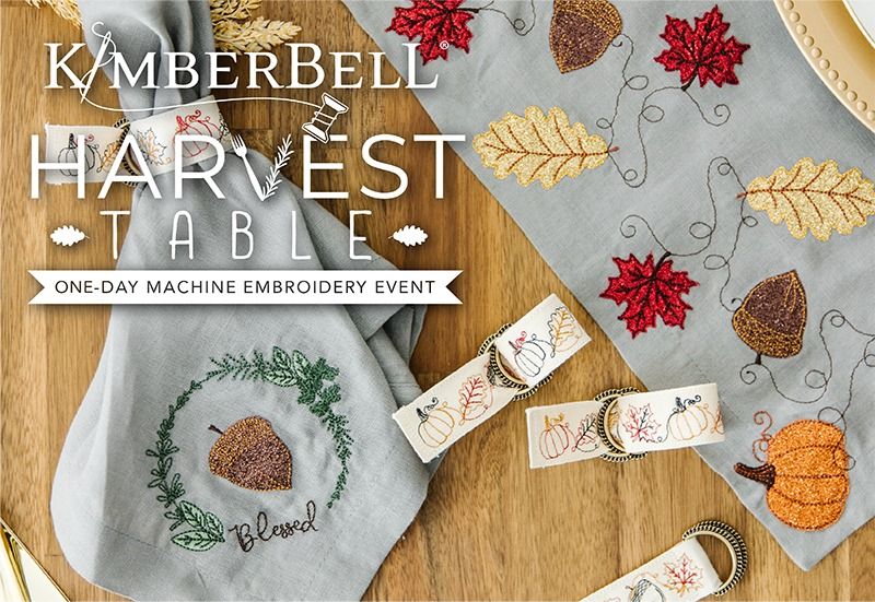 Kimberbell Harvest Table Embroidery Event
