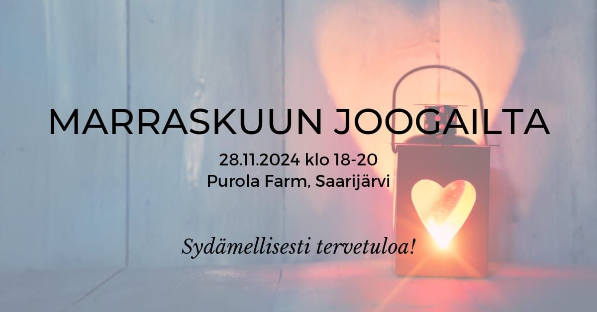 Marraskuun joogailta 