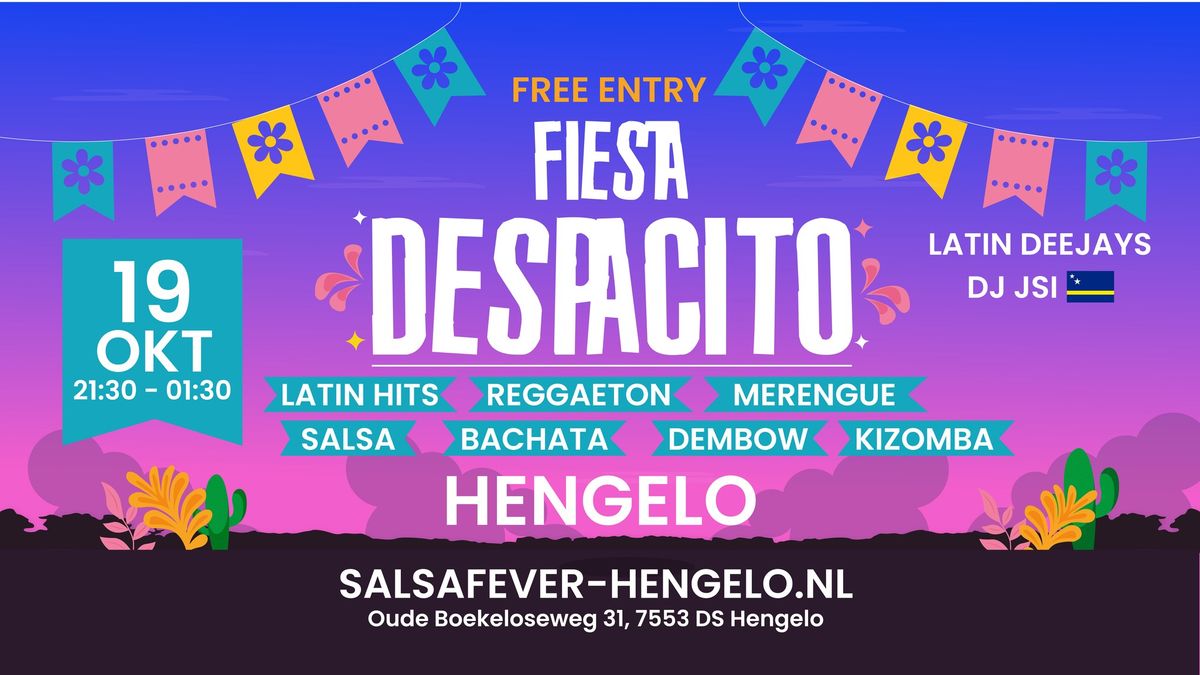 Fiesta Despacito | Latin Hits, Reggaeton, Merengue, Salsa, Bachata, Dembow & Mas