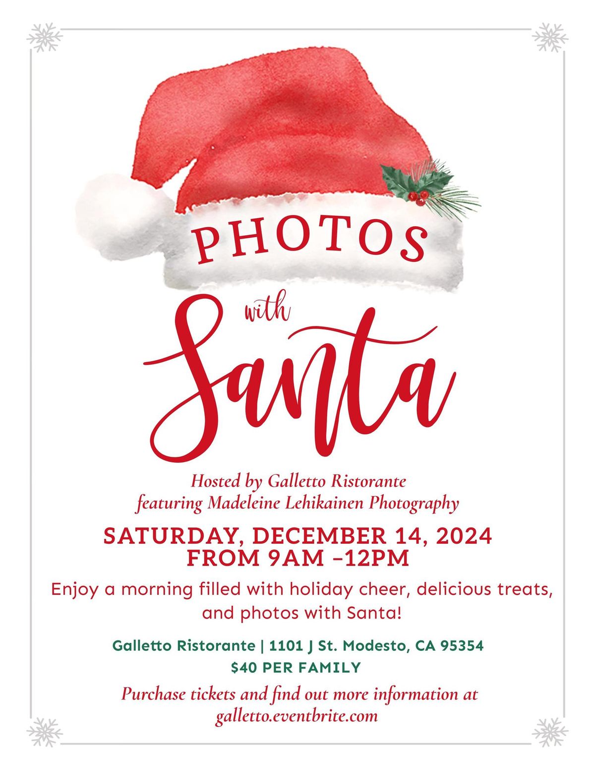 Photos with Santa!