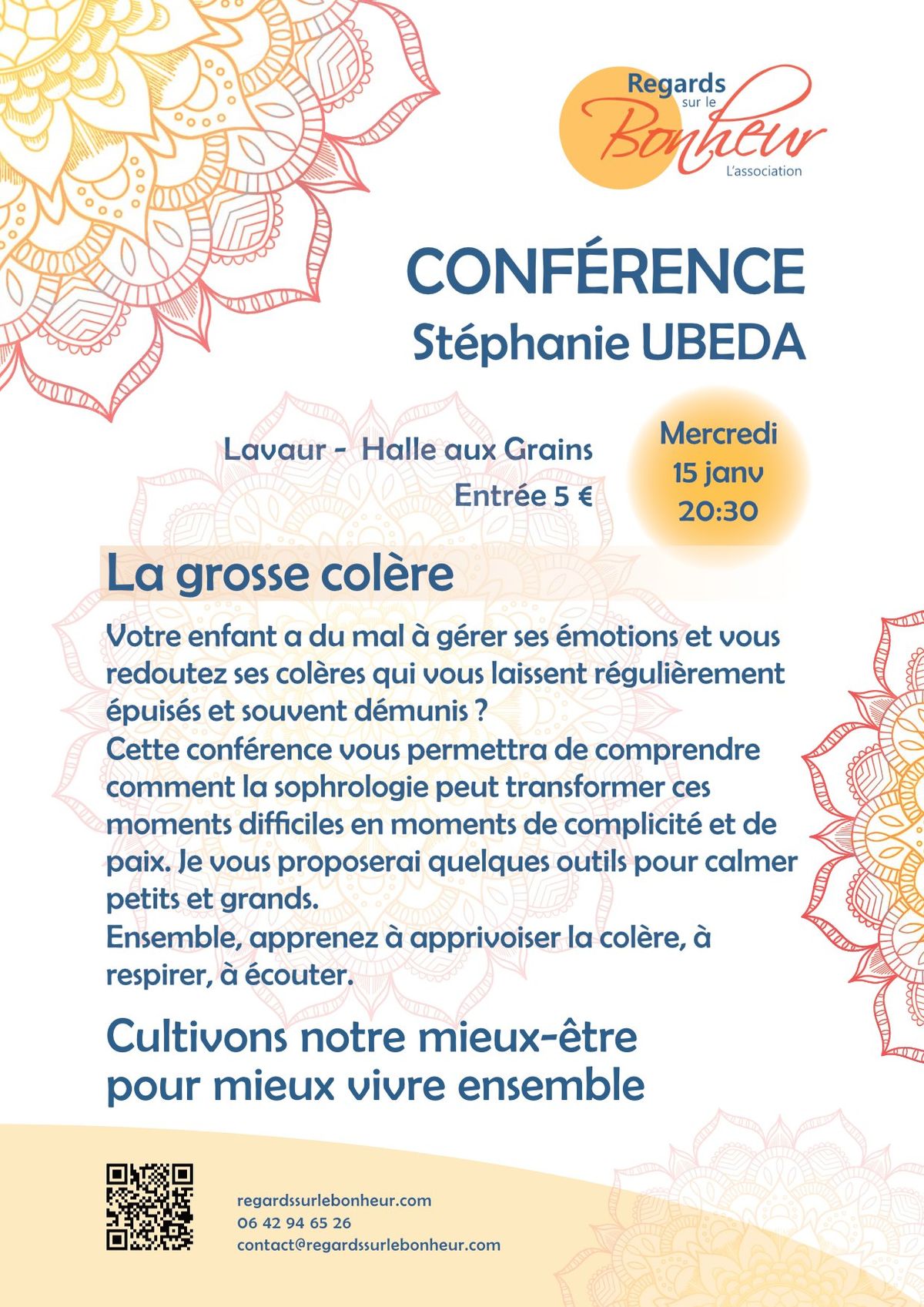 Conf\u00e9rence "La grosse col\u00e8re"