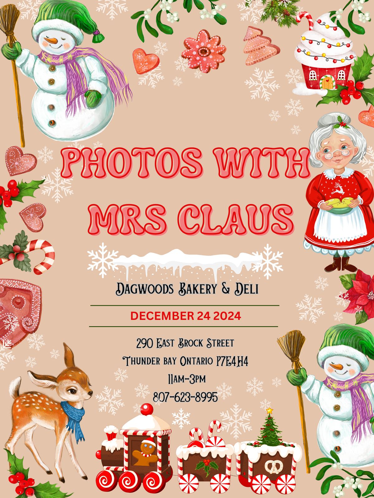 Photos with Mrs. Claus