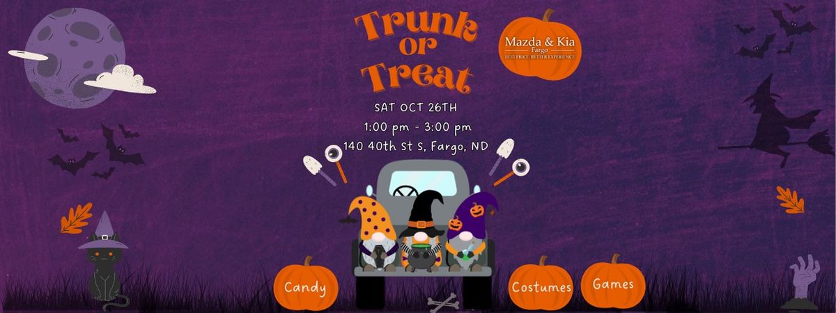 3rd Annual Mazda & Kia of Fargo Trunk-or-Treat