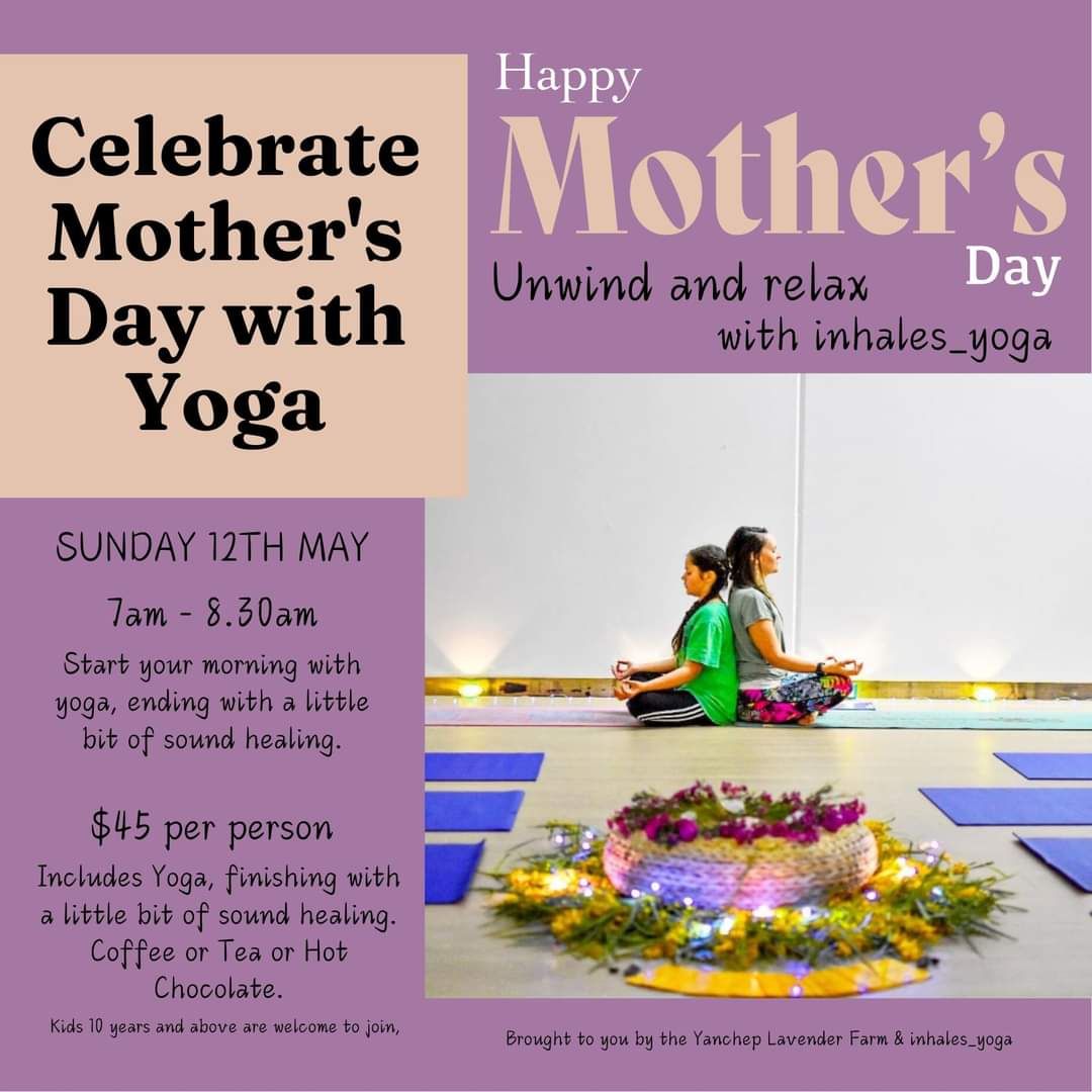 Mothers Day Yoga at the Yanchep Lavender Farm 