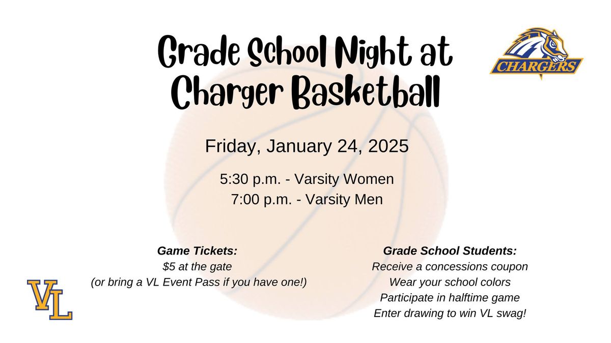 Grade School Night at Charger Basketball