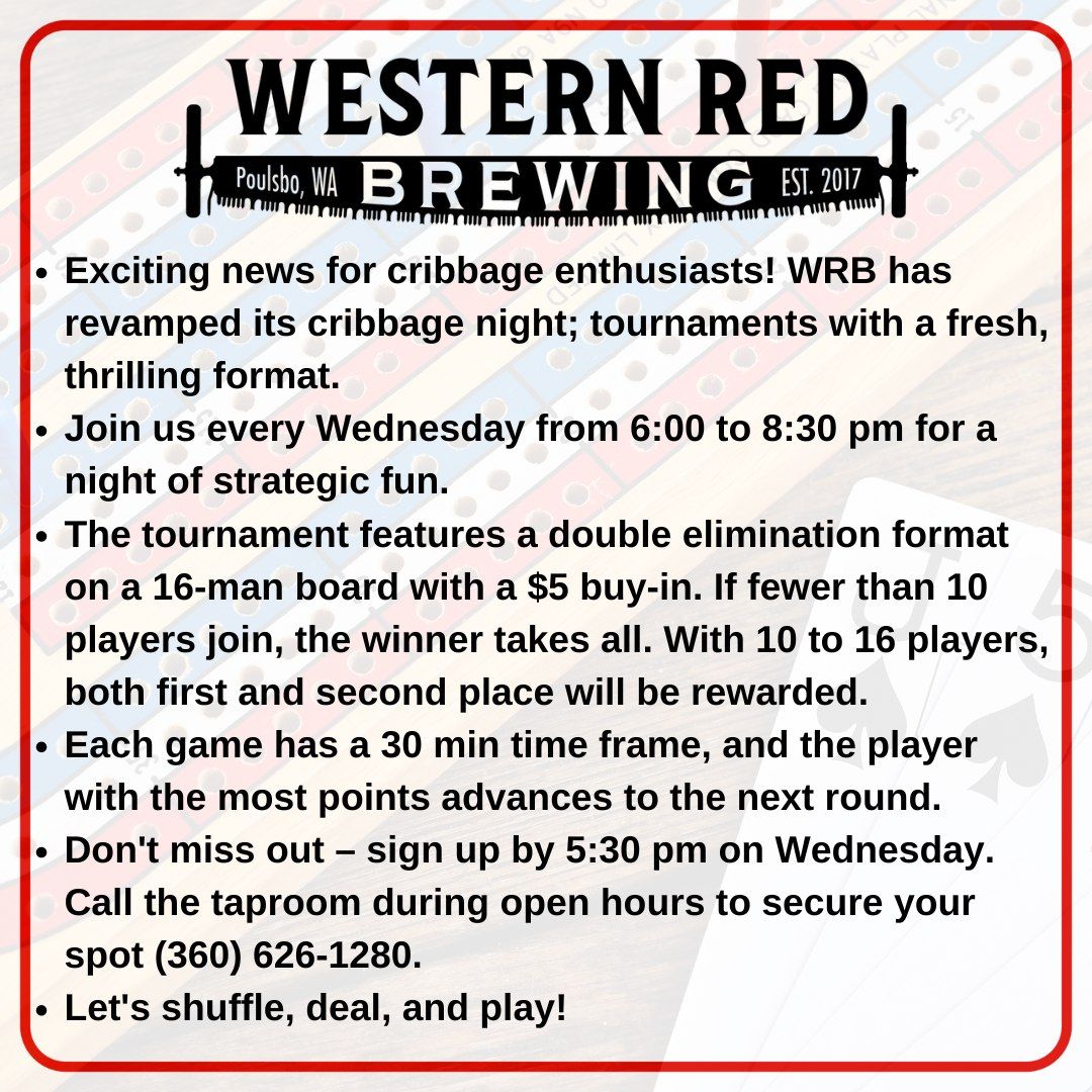 Cribbage with Western Red Brewing