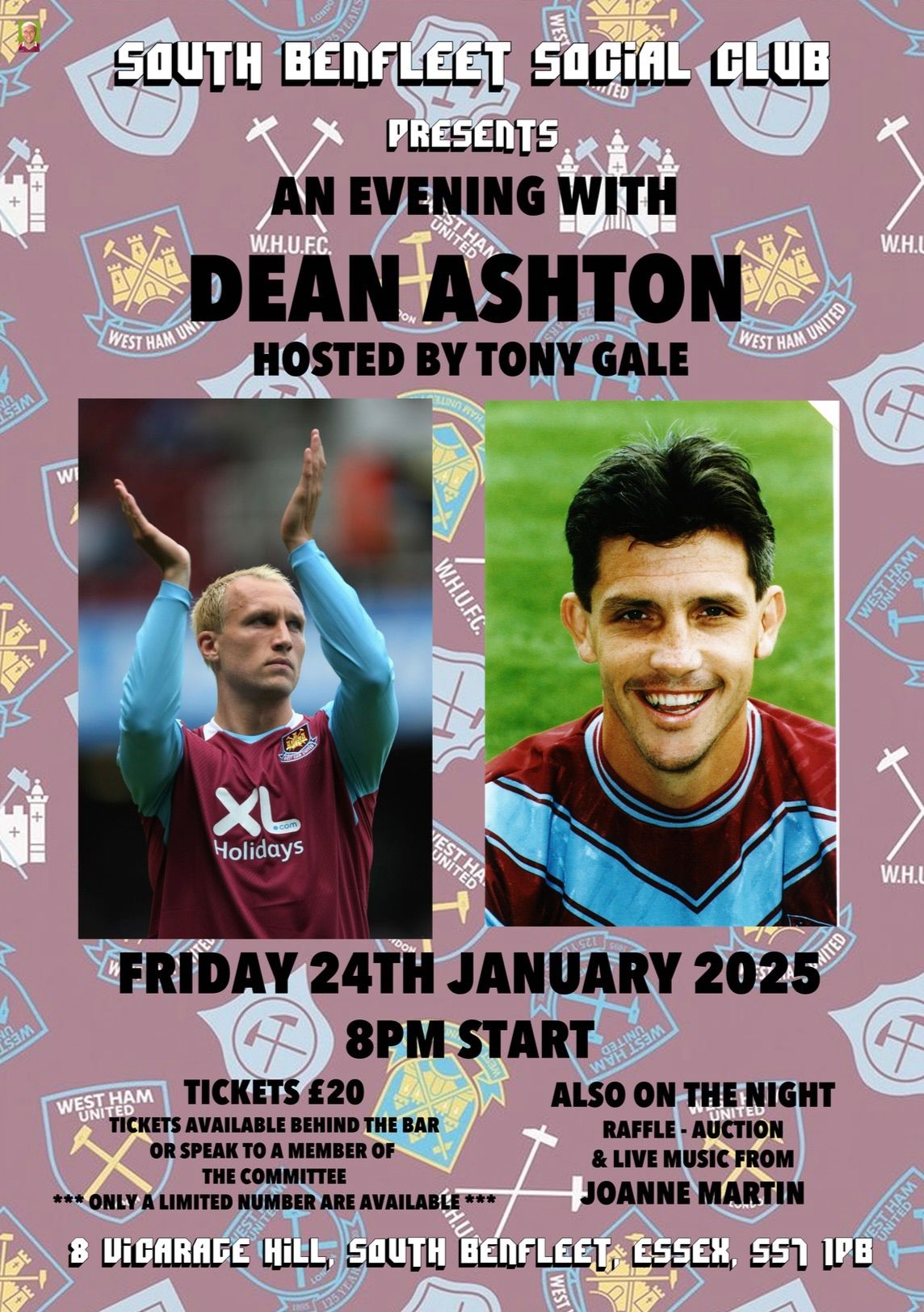 WEST HAM NIGHT - TICKETED EVENT