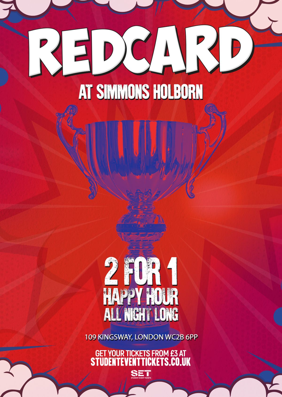 REDCARD SPORTS NIGHT - WEDNESDAY @ SIMMONS HOLBORN