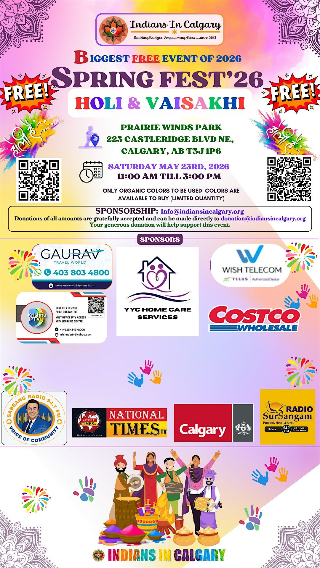 Spring Fest: Holi & Vaisakhi 2026
