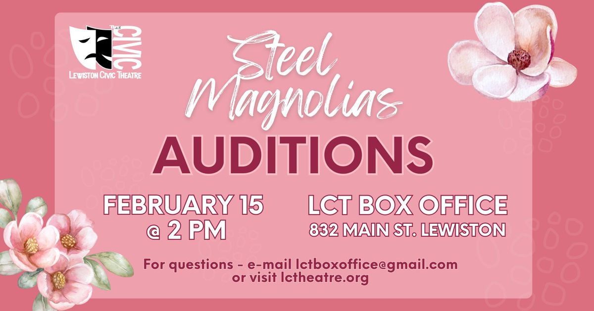 LCT Auditions for Steel Magnolias