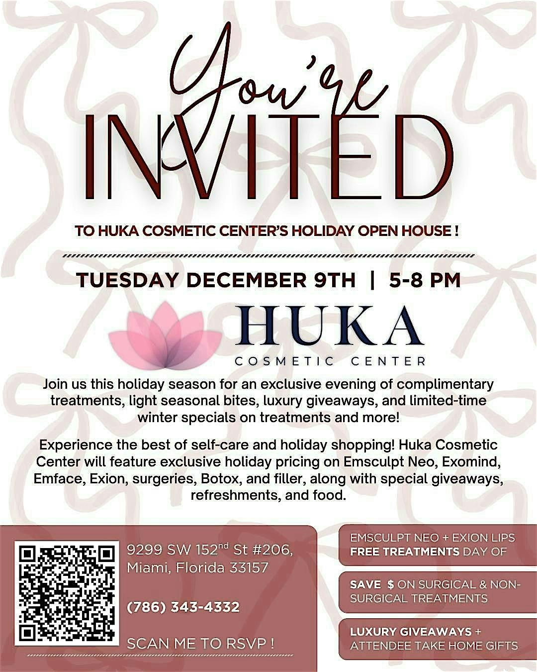 Huka Cosmetic Center's Holiday party!